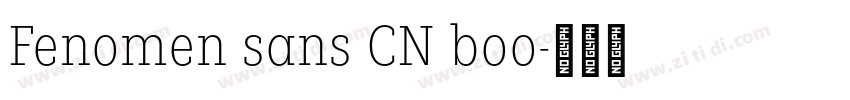 Fenomen sans CN boo字体转换